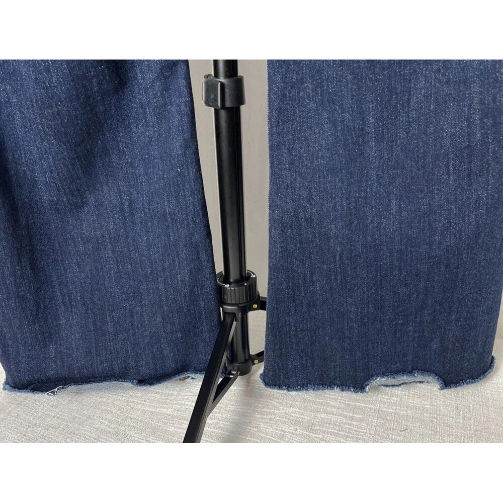 Ava & Viv Dark Wash Flare Jeans Women’s Plus Size 16 Frayed Hem Stretch Denim - Picture 6 of 14